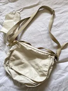 JACK GOMME アイボリー ナイロン ショルダーバッグ ポーチ付き