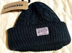 【タグ付き未使用】SEE ROOTS グレー　ニット帽