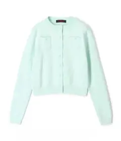 ブルー カーディガン