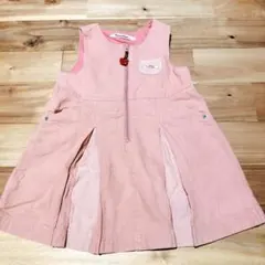 ファミリア familiar ワンピース ジャンパースカート 美品 90