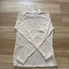 シアーシャツ 長袖 タートルネック