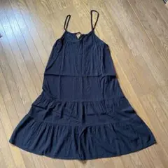 キャミワンピース　ティアード　レース