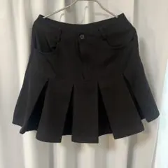 shein dazy 黒 ミニスカート プリーツ