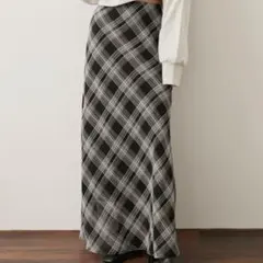 Auntie Rosa チェックナロースカート