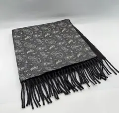 ETRO ペイズリー柄マフラー グレー