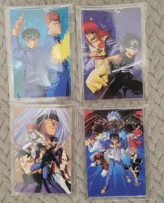 幽☆遊☆白書 るろうに剣心 忍空等 ８枚セット レア 当時物 ラミネート