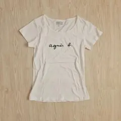 agnis b. ホワイト Tシャツ サイズ2