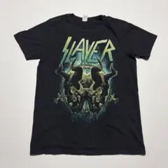 Pacific SLAYER スレイヤー　スカル　Tシャツ バンT 黒　yb95