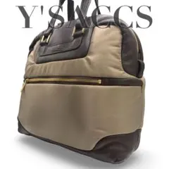 YSACCS イザック　ハンドバッグ　ドーム型　ナイロン　レザー　ロゴ型押し美品のサムネイル