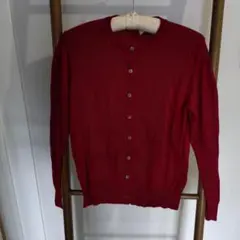 UNIQLO ユニクロ 長袖 カーディガン レッド Mサイズ
