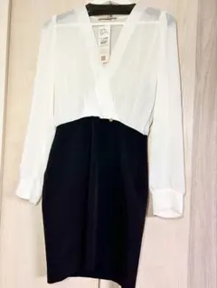 【新品】RINASCIMENTO カシュクールブラウス ワンピ S イタリア製