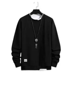 新品/匿名/メンズ 長袖 トレーナー Tシャツ カットソー ロンT 重ね着風L位