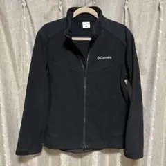 y111103 Columbia フリース　ブラック　無地　ロゴ　M