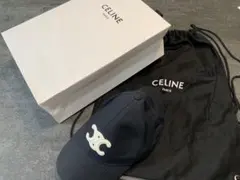 CELINE セリーヌ トリオンフ ベースボールキャップ コットン 帽子 Sのサムネイル
