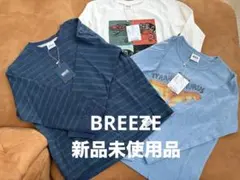 【新品未使用品】BREEZE恐竜プリントロングTシャツ　3枚セット
