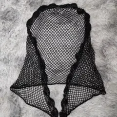 【総ビーズ】 ボレロ ストール 大判三角