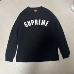 Supreme ブラック ロゴトレーナー M