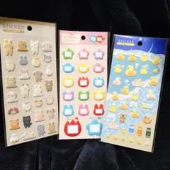 【送料込】Seria／ステッカー3シートセット