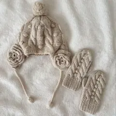 Zuppa di Zucca ズッパディズッカ ニット帽 手袋セット／ベージュ