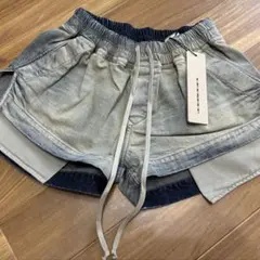 完売品バッグ付 rick owens drkshdw デニム　ショートパンツ　L