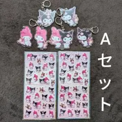 【非売品】マイメロ クロミ 宇佐美 コラボ アクリルキーホルダー シール