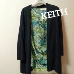 KEITH キース 薄手の濃紺カーディガンのサムネイル
