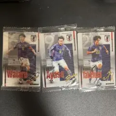 サッカー日本代表サイン入りカード