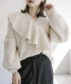 【完売商品】mystic マルチカラー付きニット