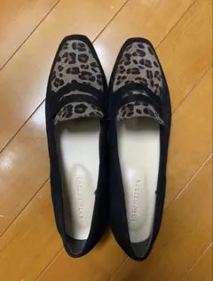 レオパード柄 フラットシューズ LLサイズ