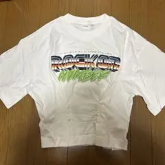 MOUSSY グラフィッククロップドTシャツ