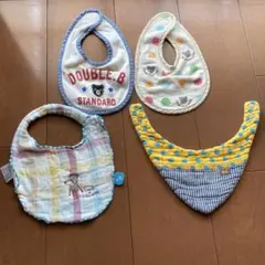 4枚セット スタイ・よだれかけ　ベビーミキハウスなど