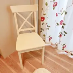 【美品‼️】IKEA ダイニングチェア ローセントルプ ホワイト