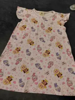 アンパンマン Tシャツ ワンピース 90cm ピンク