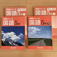【予習シリーズ 】国語5年生 上下セット
