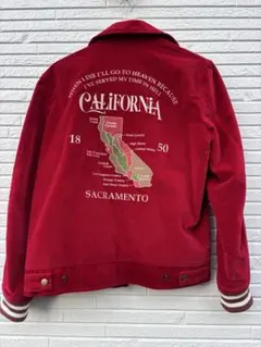 JACKROSE 赤 別珍 ジャケット カリフォルニア刺繍 ニューヨーク裏地のサムネイル