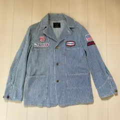 KINKY JEANS ストライプ カバーオール　ヒステリック