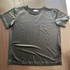 黒　Tシャツ　光沢素材　ストレッチ　ダンス衣装　ユニセックス