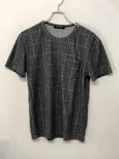 日本製 BOYCOTT チェック柄 パイル地 肩ジップ ポケット付 Tシャツのサムネイル