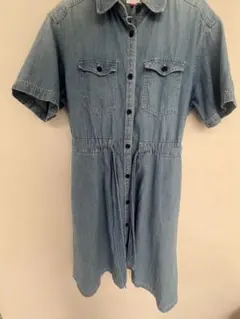 トミージーンズ(Tommy Jeans) デニムシャツワンピース 半袖