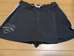 女の子　スカート風　ハーフパンツ 黒 120サイズ
