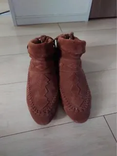 SAINT LAURENT スエード フリンジ ブーツ 35のサムネイル