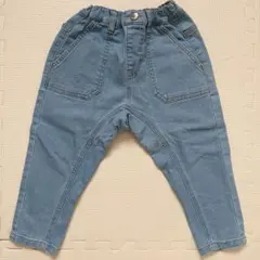 Moujonjon ムージョンジョンライトブルー デニムパンツ 長ズボン100