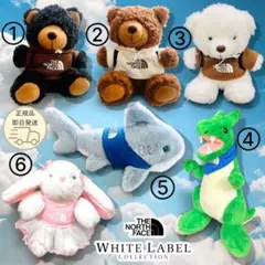 ノースフェイス 店舗非売品 希少 ぬいぐるみ キーリング チャーム 6点セット