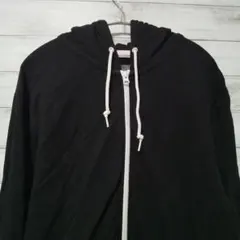 OLD NAVY シンプル フルジップパーカー L 黒 USA古着