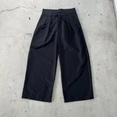 ワイドバギースラックス baggy slacks pants ブラックbuggy