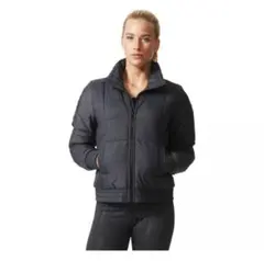 極美品 [adidas] 中綿ショートジャケット ライトダウン風ジャケット S