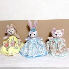 ステラルー　ぬいぐるみバッジ　コスチューム♬ハンドメイド　3点セット　ドレス