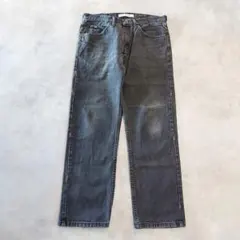 Lee リー 200 W34 ブラックデニム ボトム 古着 黒 18526