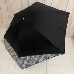 紬リメイク＊手作り日傘＆巾着トートセット＊竹持ち手＊葉模様＊正絹