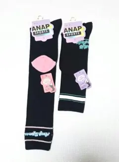 ANAP SPORTS オーバーニー&ハイソックス 19〜21cm 2足組